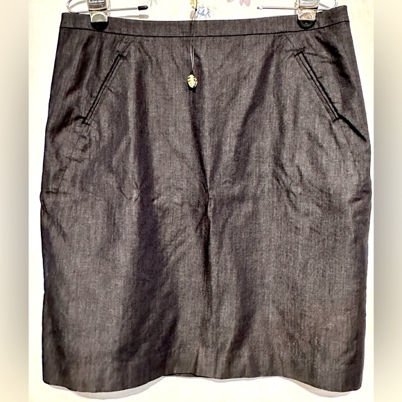 LOFT - Women’s mini SKIRT pencil Sz 12P - BLUE - Picture 1 of 11